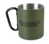 ANACONDA Carabiner Mug 300ml Stainless Steel fém kávéscsésze