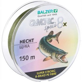   Balzer Camtec Speci Hecht 8X Sötétzöld fonott zsinór 0,20mm 150m