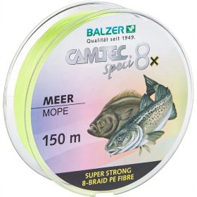   Balzer Camtec Speci Meer 8X Sárga fonott zsinór 0,21mm 150m