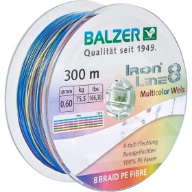 Balzer Ironline 8 Multicolor Catfish 0,40mm, 300m 