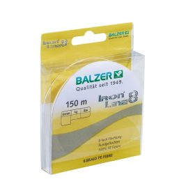   Balzer Iron Line 8 Yellow 150m 0,08mm - Sárga színű fonott zsinór