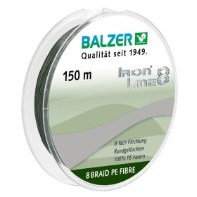   Balzer Iron Line 8 Green 150m 0,08mm - Zöld színű fonott zsinór