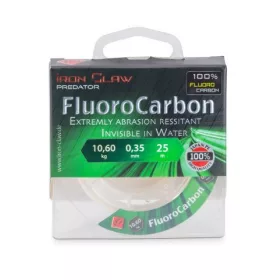IRON CLAW 100% Fluorocarbon 25m / 0,35mm /10,60kg /Japán PE - CarpHunter