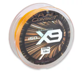 IRON CLAW Pure Contact X9 Orange fonott zsinór / 150m - CarpHunter