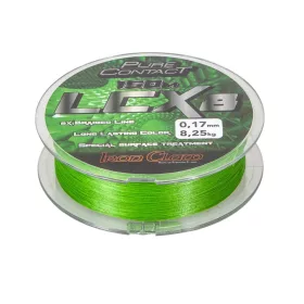 IRON CLAW Pure Contact LCX8 Green fonott zsinór / 0,21mm / 150m / 12,30kg - CarpHunter