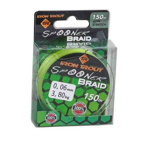Iron Trout fonott zsinór Camo Green 0,06mm / 150m