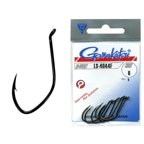 GAMAKATSU PREDA LS-4644F HOOKS BLACK # 