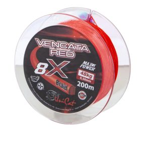 Uni Cat Vencata Red 8X fonott zsinór 0,37mm