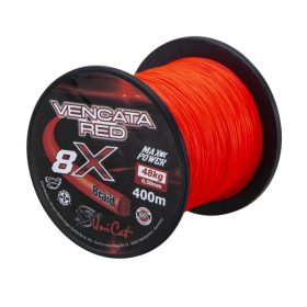 Uni Cat Vencata Red 8X fonott zsinór  0,37mm