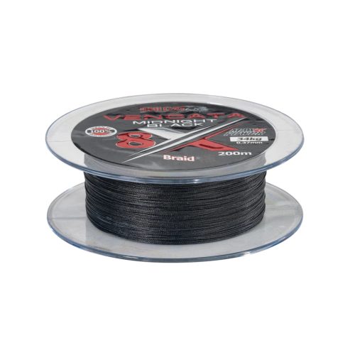 Uni Cat Vencata Midnight Black 8X fonott zsinór 0,37mm
