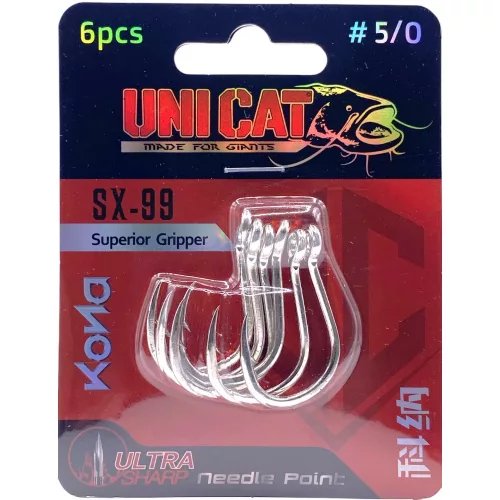 UNI CAT SX-99 Superior Gripper méret 7/0 harcsázó horog - CarpHunter