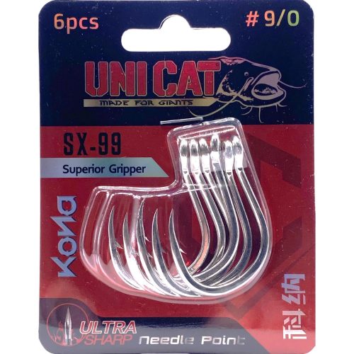UNI CAT SX-99 Superior Gripper méret 9/0 harcsázó horog