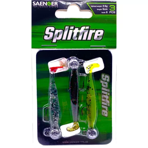 SAENGER Splitfire 5cm/3,5g/ horogméret 6 / 3db-os jig szett