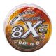 Saenger 8X fonott zsinór narancssárga 0,12mm 