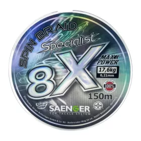 Saenger 8X fonott zsinór szürke színű 0,12mm