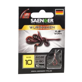 SAENGER Wormhook előkötött horog 8-as méret - CarpHunter