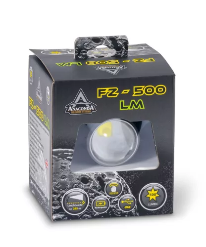 ANACONDA FZ-500LM 500 lumenes, szenzoros fejlámpa zoom funkcióval