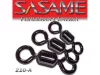 SASAME Extra erős hordós forgó - Black - 3/0