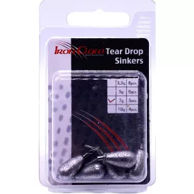IRON CLAW Tear Drop Sinker ólom 7g / 5db - CarpHunter