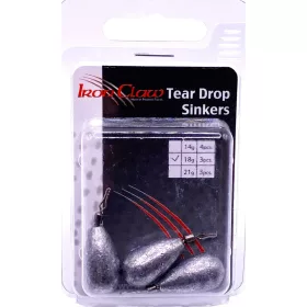 IRON CLAW Tear Drop Sinker ólom 18g / 3db - CarpHunter