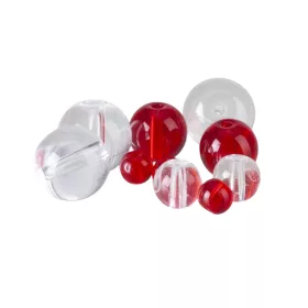 IRON CLAW Glass Beads clear ütközőgyöngy 8mm / 15db - CarpHunter