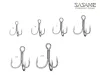 SASAME Straight Point Treble Hook- Egyenes hegyű hármas Horog - 1 méret