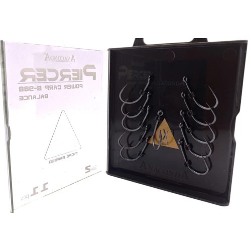 ANACONDA Piercer Pow.C. B-988 - mikroszakállas horog 2-es méret