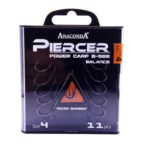 ANACONDA Piercer Pow.C. B-988 - mikroszakállas horog 4-es méret - CarpHunter