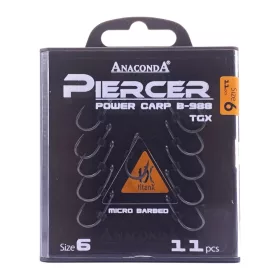 ANACONDA Piercer Power Carp B-988 TGX - mikroszakállas horog 6-os méret - CarpHunter