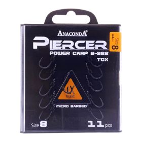   ANACONDA Piercer Power Carp B-988 TGX - mikroszakállas horog 8-as méret