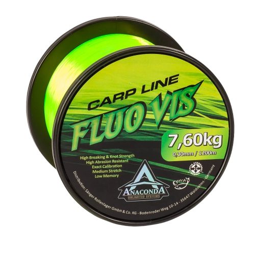 ANACONDA Fluovis Green Carp Line 0,33mm - Fluo monofil főzsinór