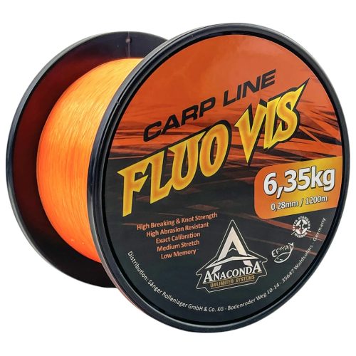 ANACONDA Fluovis Orange Carp Line 0,36mm - monofil zsinór narancssárga 