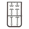 ANACONDA Piercer Line Aligner Rig B-988 MB - előkötött horog 35lb 2-es méret - CarpHunter