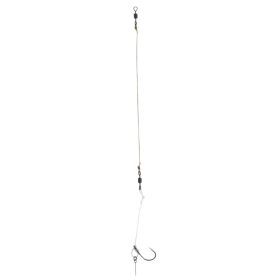   ANACONDA Piercer Hinged Stiff Combi D-Rig Boilie - előkötött horog, bevonatos fonott zsinórral 35lb 4-es méret