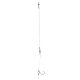 ANACONDA Piercer Hinged Stiff Combi D-Rig Boilie - előkötött horog, bevonatos fonott zsinórral 35lb 6-os méret