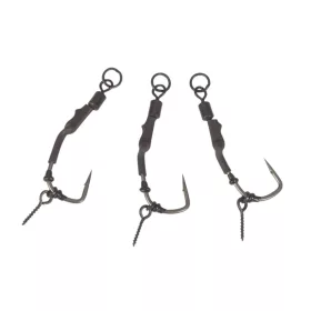 ANACONDA Piercer Ronnie Rig Angle 90 TGX Micro Barb  - mikroszakállas ronnie rig horog 8-as méret - CarpHunter