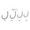 ANACONDA Piercer Line Aligner Rig Crank-66 Micro Barb - előkötött horog 2-es méret