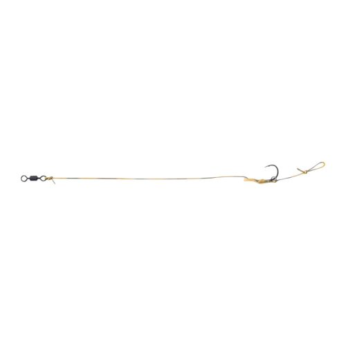 ANACONDA Piercer AT Snowman B-988 Wide Gape Rig Micro Barb -  előkötött mikro szakállas horog 35lb 8-as méret