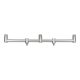 ANACONDA Gunmetal 3 Rod Goal Post Buzzer 38cm