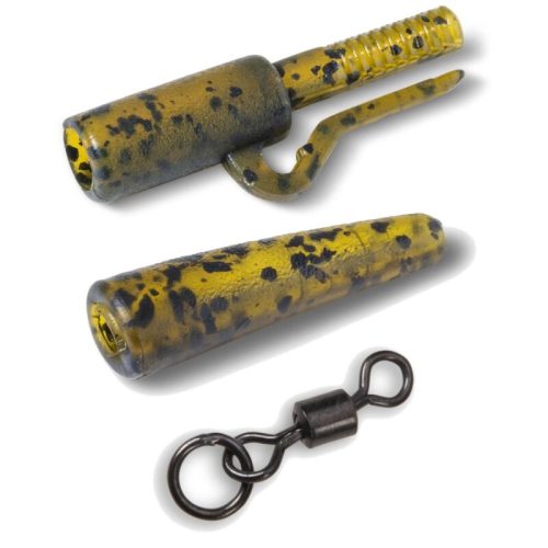 ANACONDA Jungle Gr. Safety Lead Clip 360° Fley Ring Swivel 5 szett / zöld