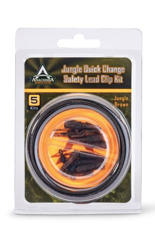 ANACONDA Jungle Gr. Quick Change Safety Lead Clip 5szett/barna