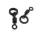 ANACONDA Camou Micro Hook Ring Swivel UK20/10db