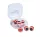 DOIYO S'zuki Eyed Glass Beads Red üveggyöngy 8mm/ 12db - CarpHunter