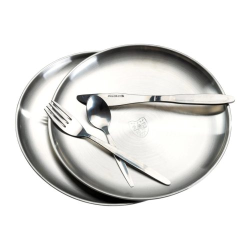 ANACONDA Freelancer Prime Tableware - Utazó rozsdamentes acél étkészlet hortáskában