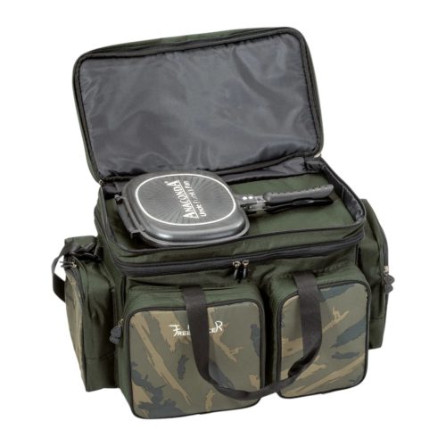ANACONDA Freelancer Prime Survival Carrier - Prémium hűtőtáska rozsdamentes 9 darabos étkészlettel