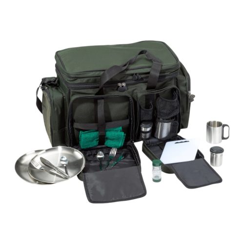 ANACONDA Freelancer Prime Survival Carrier - Prémium hűtőtáska rozsdamentes 9 darabos étkészlettel