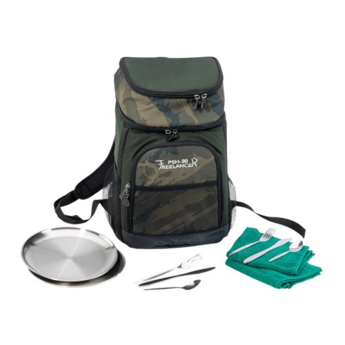 ANACONDA Freelancer Prime Survival Hopper - Hátizsák hűtőtáska funkcióval  8 darabos rozsdamentes acél étkészlettel