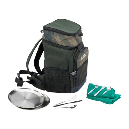 ANACONDA Freelancer Prime Survival Hopper - Hátizsák hűtőtáska funkcióval  8 darabos rozsdamentes acél étkészlettel