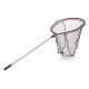 IRON CLAW Predator Scoop L / ragadozóhalas merítőháló / gumirozott 75 X 65 cm háló / 130cm aluminium nyél