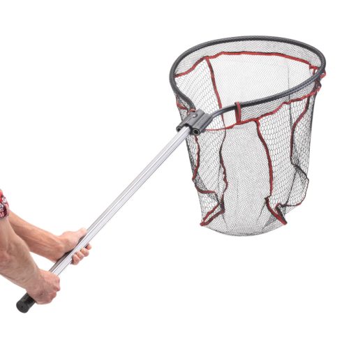 IRON CLAW Predator Scoop XL / ragadozóhalas merítőháló / gumirozott 80 X 80cm háló / 140cm aluminium nyél